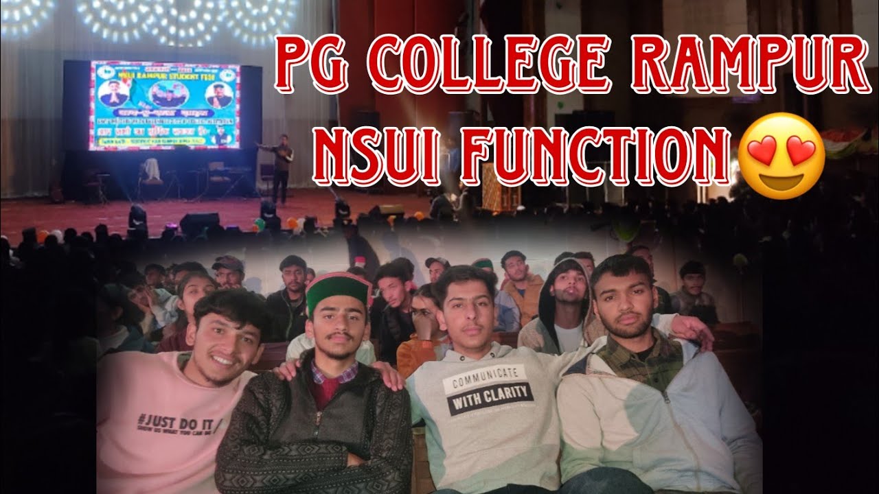 PG college Rampur NSUI function😍 || Function m hui बहुत लड़ाईयॉं😱