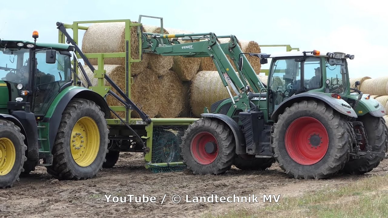 Fendt-++ / Ballen Sammeln/Stapeln - Bales Collecting/Stacking 2019