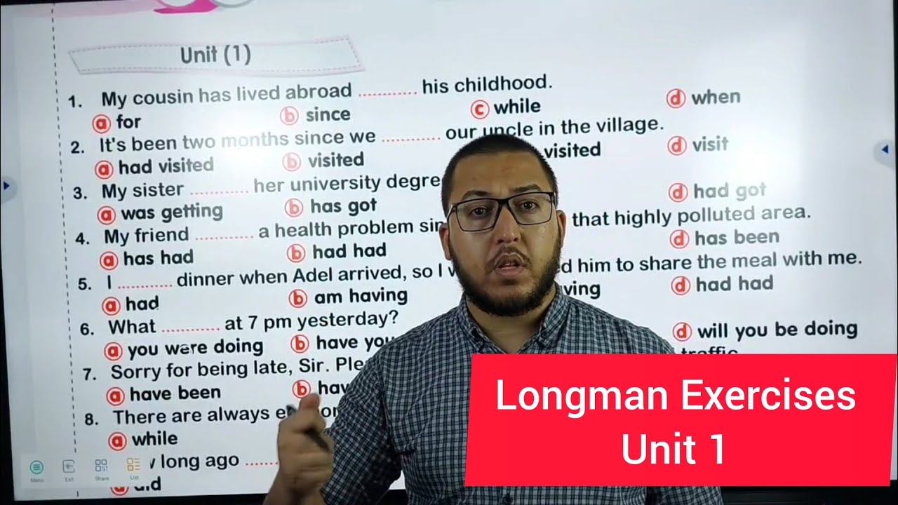 أفكار unit 1  تالتة ثانوي 2025 موقع longman حل 21 فكرة مهمة مع تفسير سبب الإجابة | انجليزي ٣ ث