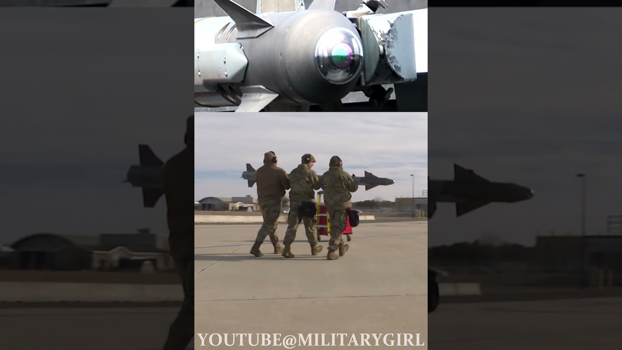 Loading the AIM-9X Missile on an F-16 (no analogues in Russia) #Shorts