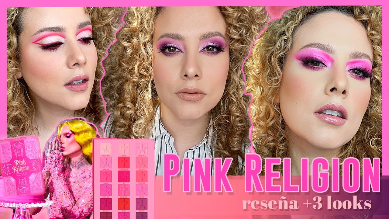 Jeffree Star Cosmetics Pink Religion palette Reseña + 3 Looks