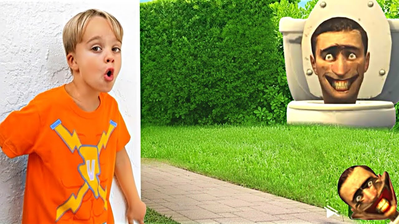 Vlad and Niki’s Crazy Magic Mask Challenge | with Skibidi Toilet | Logo Effect 