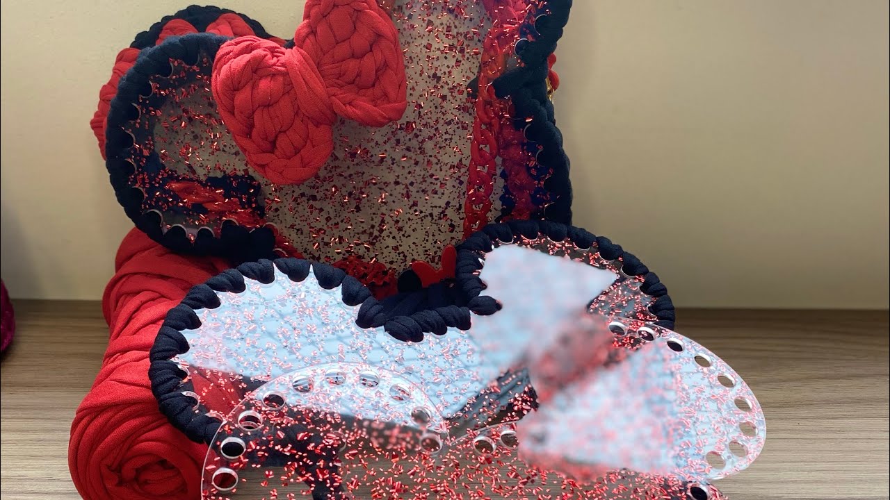 Bolsa infantil Minnie crochê fio de malha base acrílico! Fácil,linda e rápida!Passo a passo‼️🌈❤️☀️
