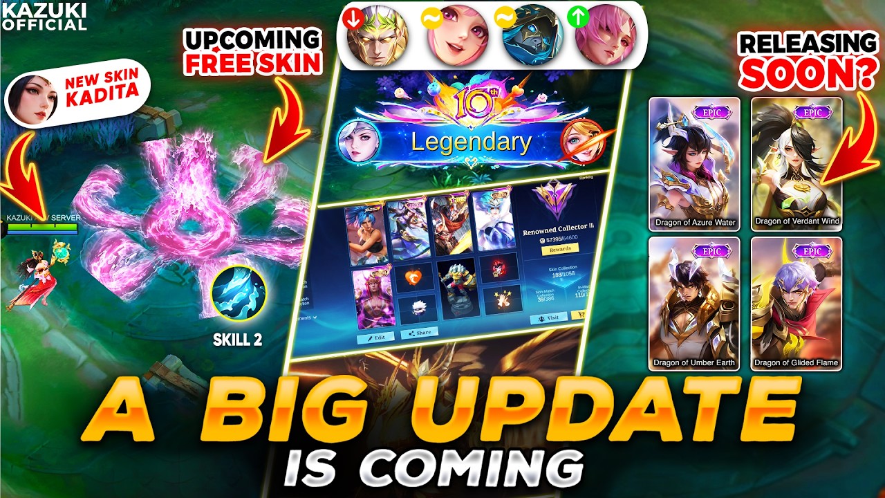 BIG UPDATE: BIG COLLECTION UPDATE | KADITA'S FREE SKIN | DRAGON SQUAD UPDATE | ARGUS COL BUFF & MORE