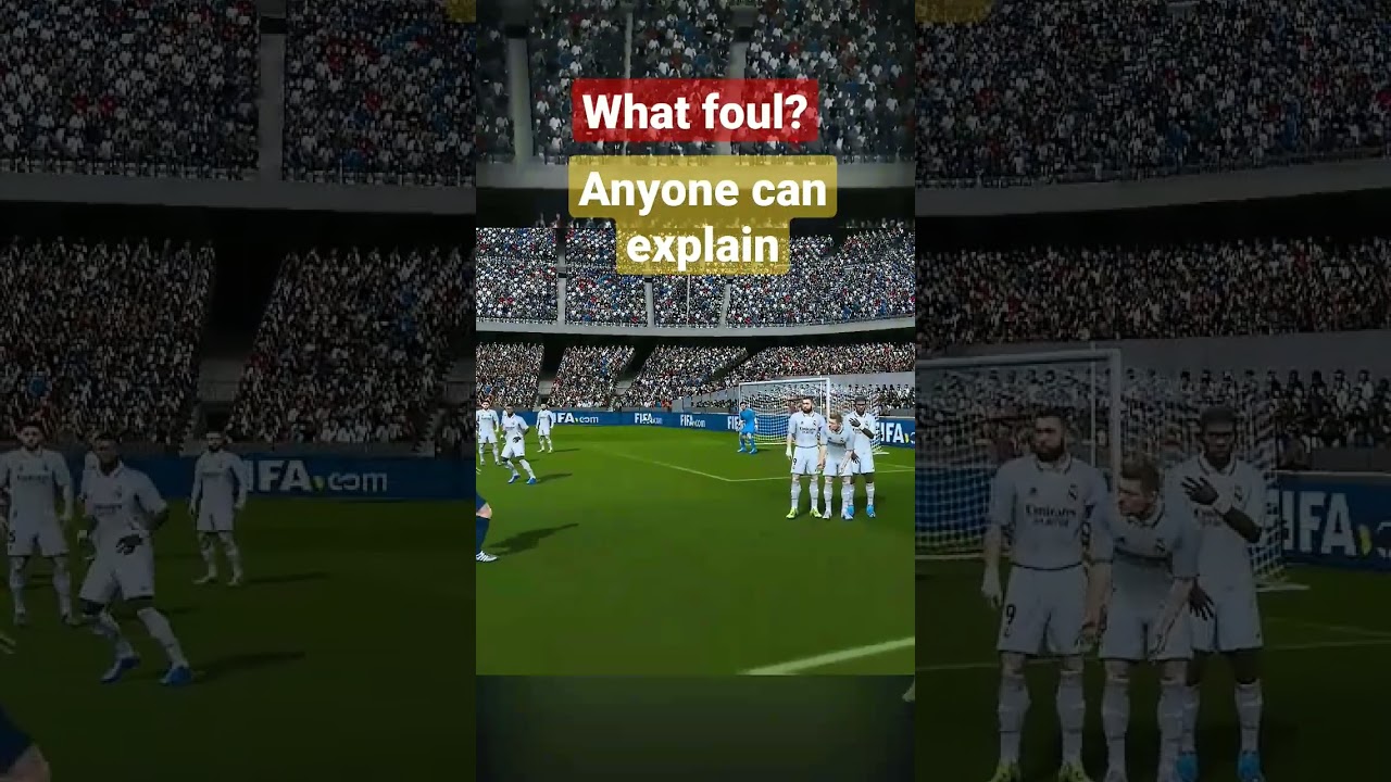 unknown foul - can anyone explain - FIFA 16 mobile mod fifa 23 on android #foul #fifa #madrid