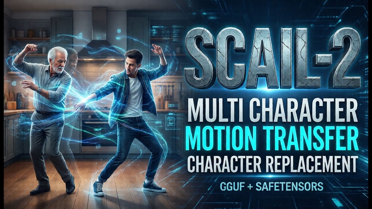 SCAIL-2 ComfyUI Tutorial & Review | Character Replacement, Multi-Character  Motion Transfer