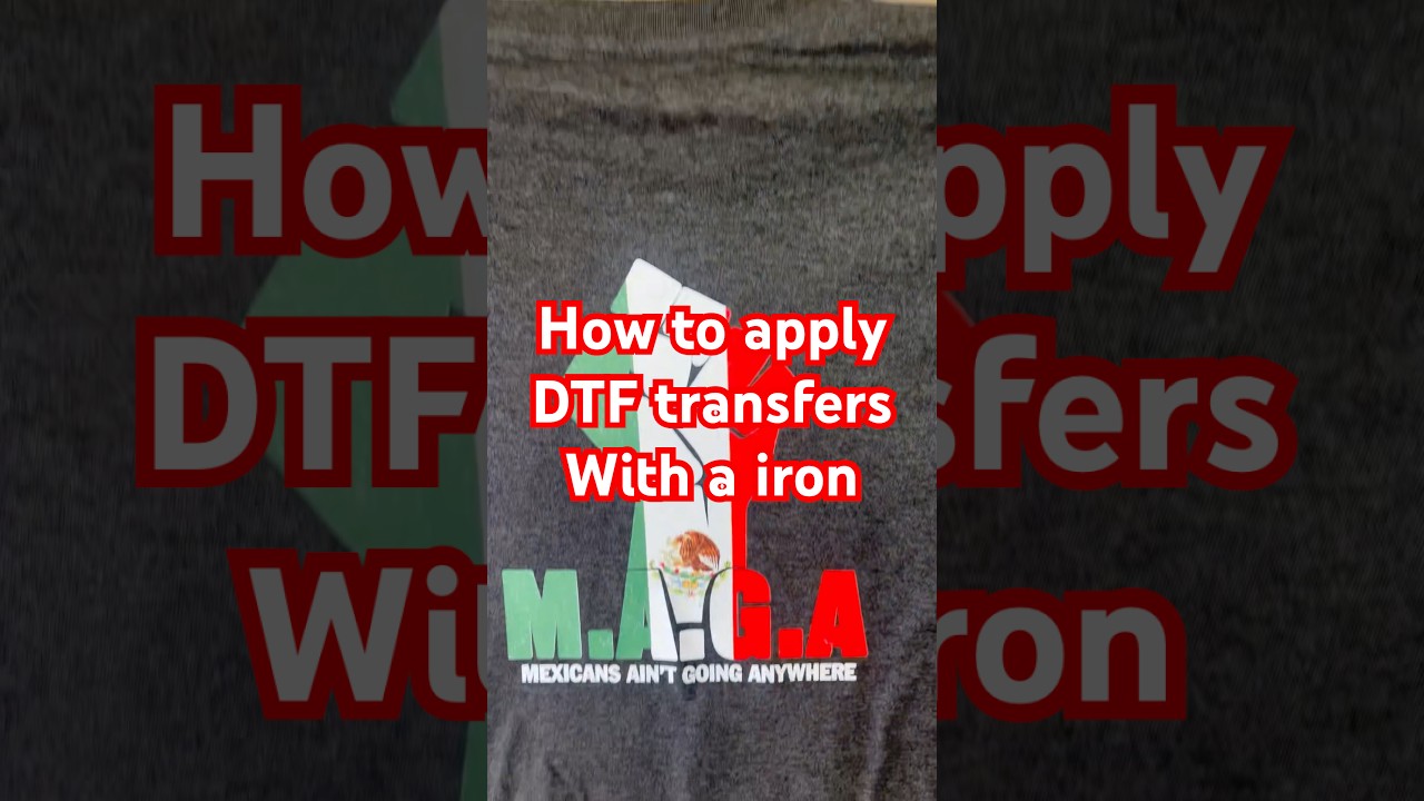 Как наносить DTF-трансферы с помощью одного только утюга! 🔥👕 #dtf #dtftransfer #dtftransferprinting