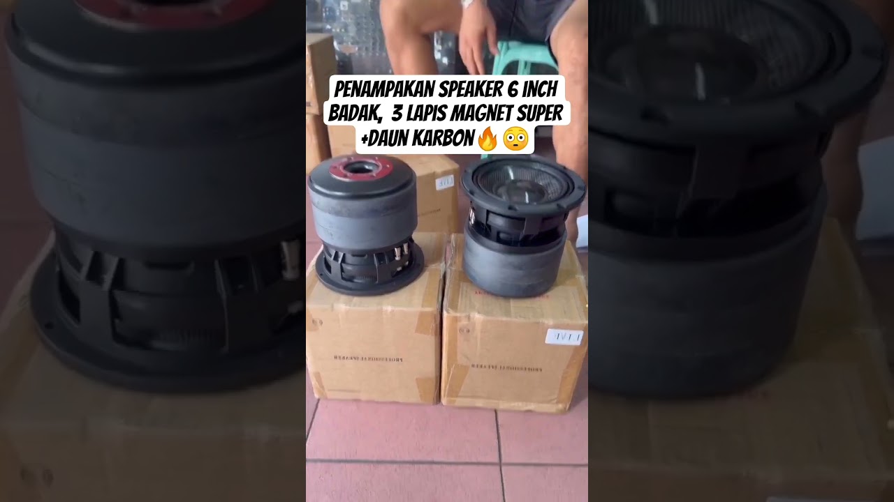 Penampakan speaker 6 inch badak,cocok buat battle🔥