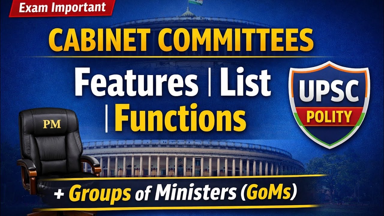 Cabinet Committees & Groups of Ministers Explained| Features, List & Functions |Indian Polity Cls 19
