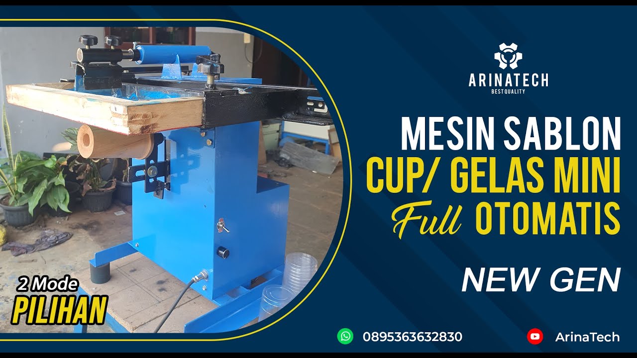 Mesin Sablon Cup Otomatis Hanya 5jt-an WA: 0895363632830