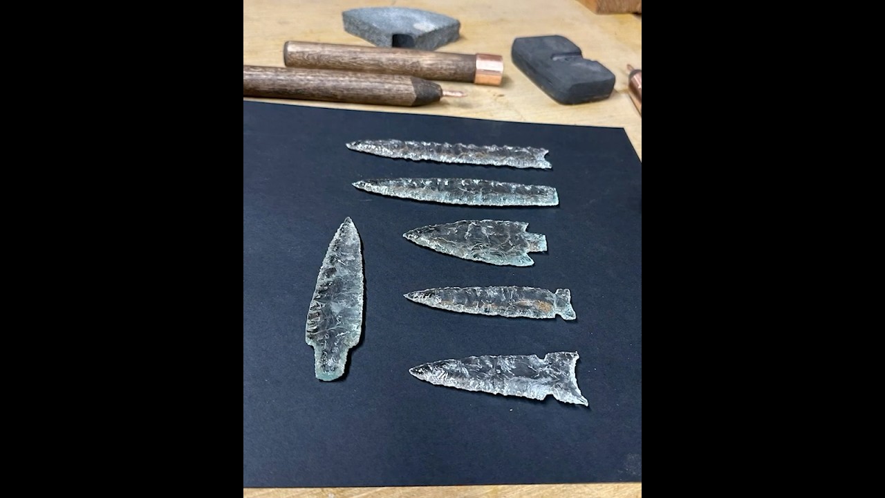 How to make Home Depot arrowheads #primitiveskills #stonetools #flintknapping #survival