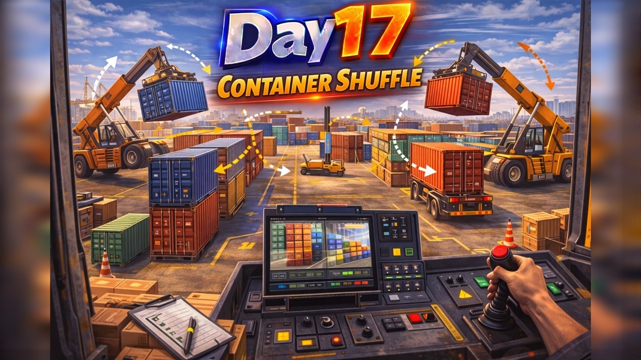 Docked &ndash; Day 17 | Container Shuffle | No Commentary Gameplay