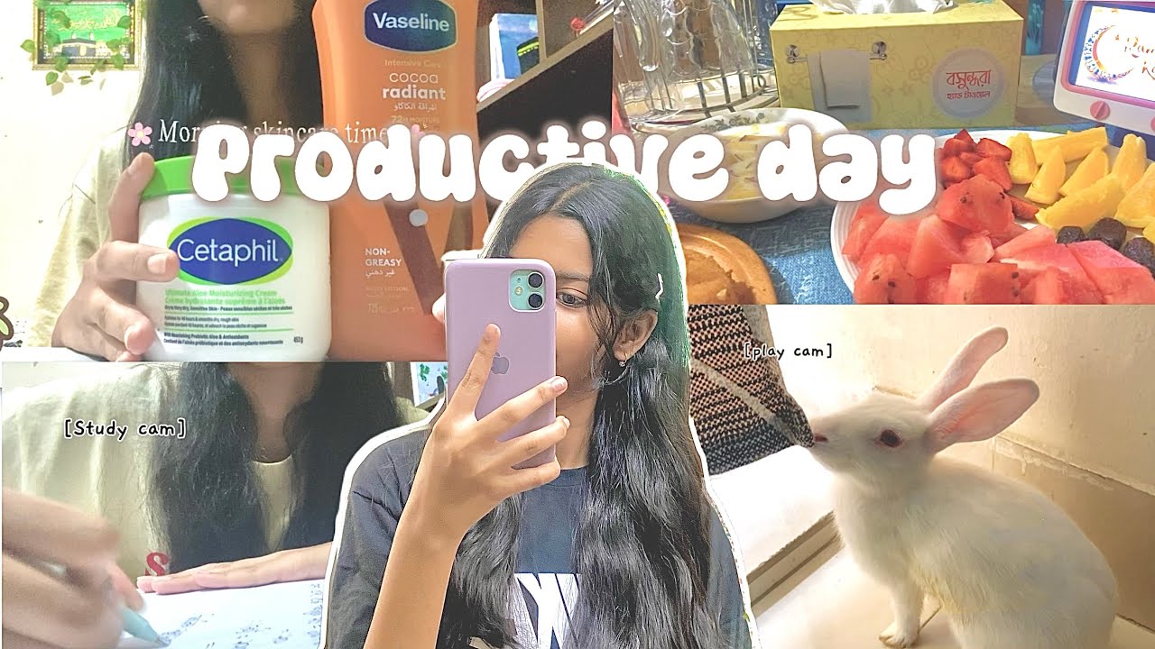 Productive day ✨| Ramadan vlog🌙|study vlog 💡📝