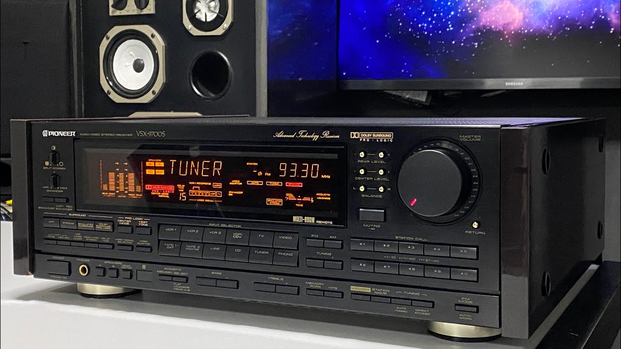 Receiver PIONEER VSX-9700s com Controle e Laterais em Madeira-conservação raríssima