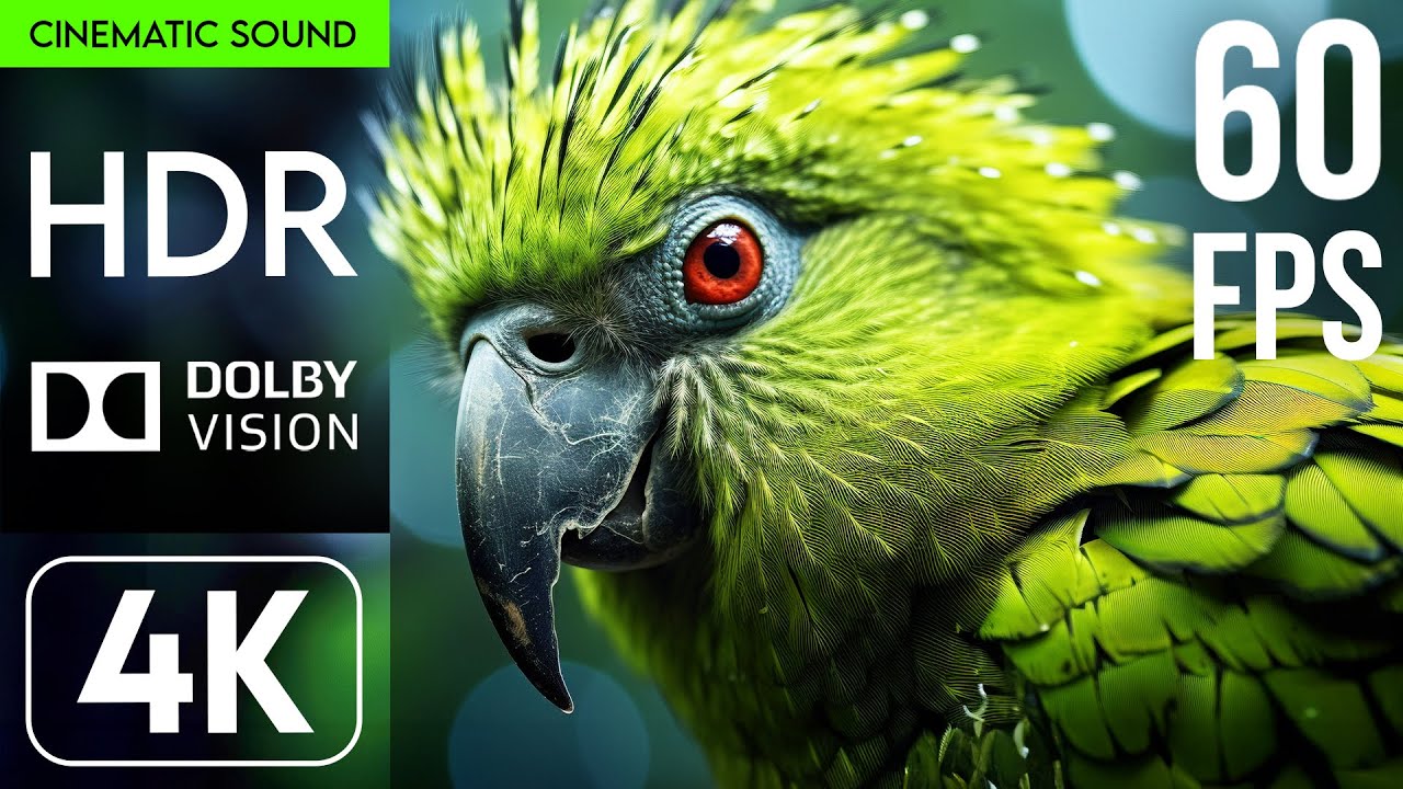 Diverse Animals Around the World | 4K UHD 60fps Dolby Vision with Cinematic Sound (dynamic color)