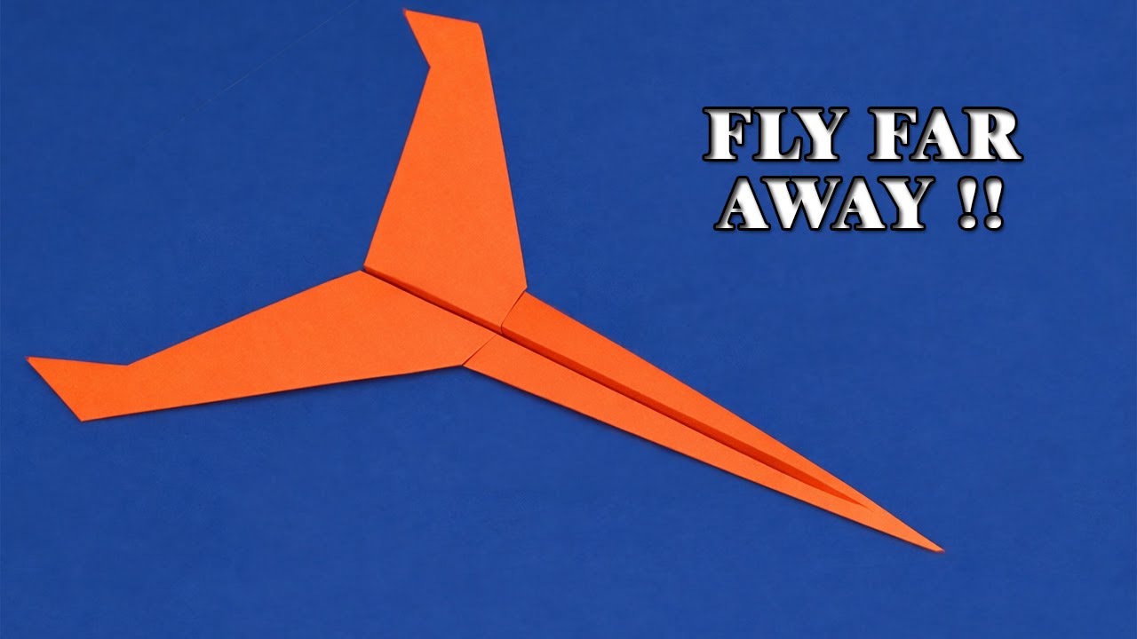 How to make a paper airplane that always flies and never falls - Fold a paper airplane (Part 2)
