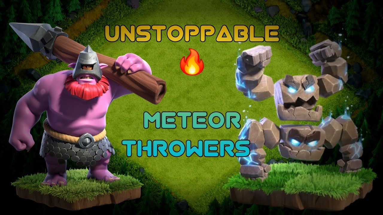 Throwers + Meteor Golem Is INSANELY Strong! |Clash of Clans