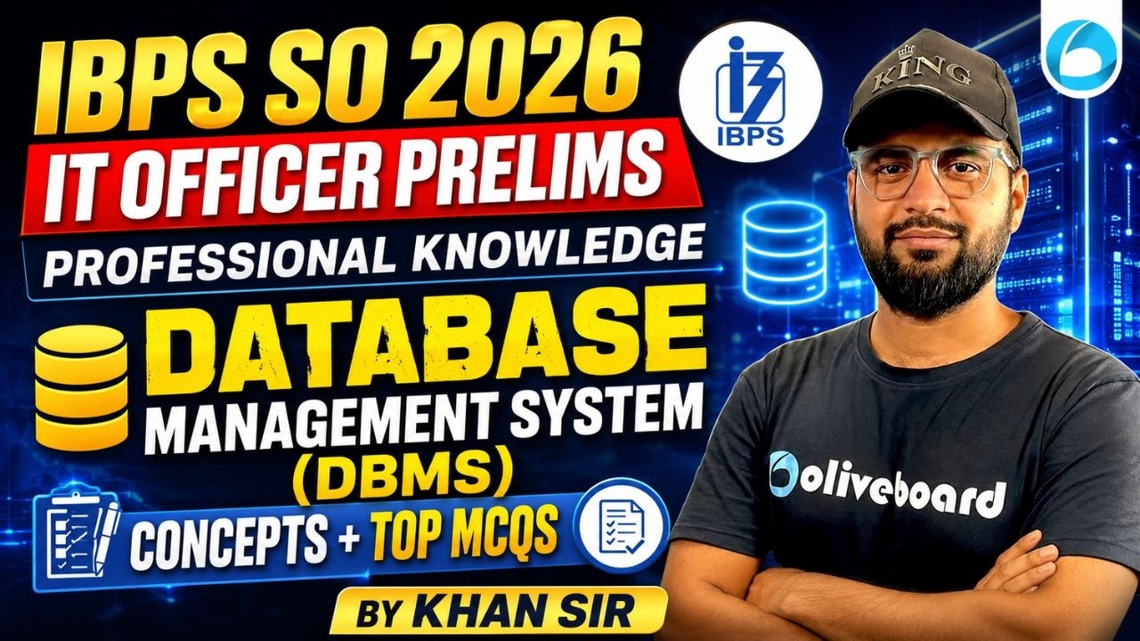 IBPS SO 2026 |  IT Officer Prelims | Professional Knowledge | Database Management System (DBMS) | Co