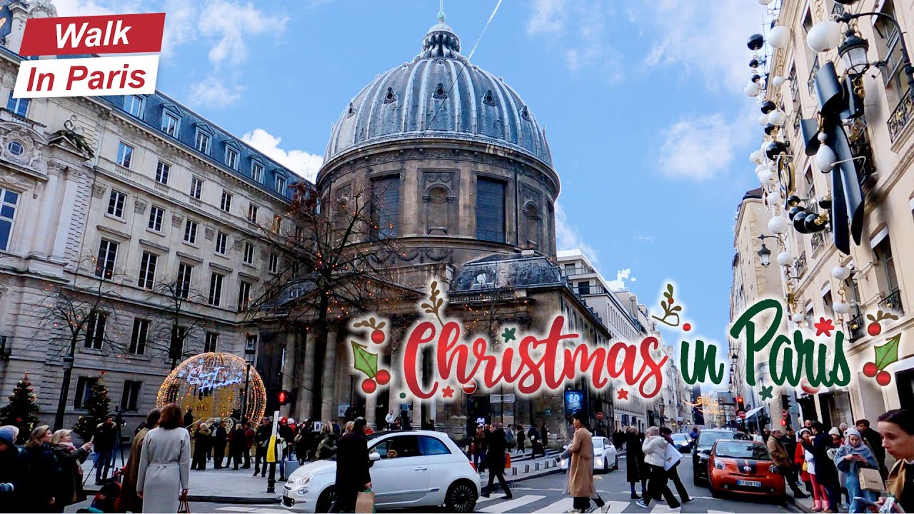 Rue Saint-Honoré (4K)  | Christmas in Paris