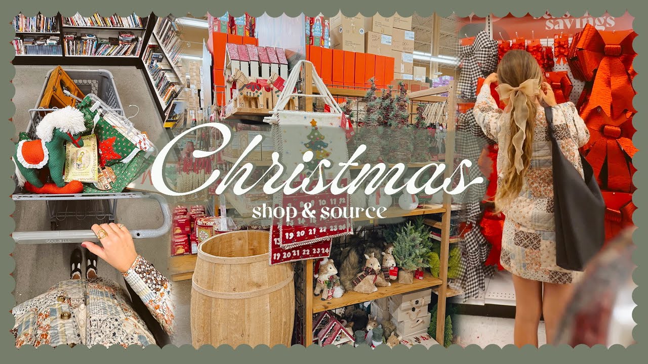 Shopping for Christmas decor...🎄