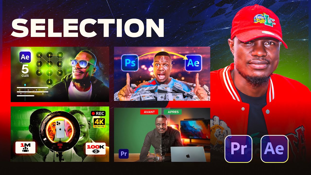 Apprendre After Effect et Premiere Pro (Selection 4 vidéos)