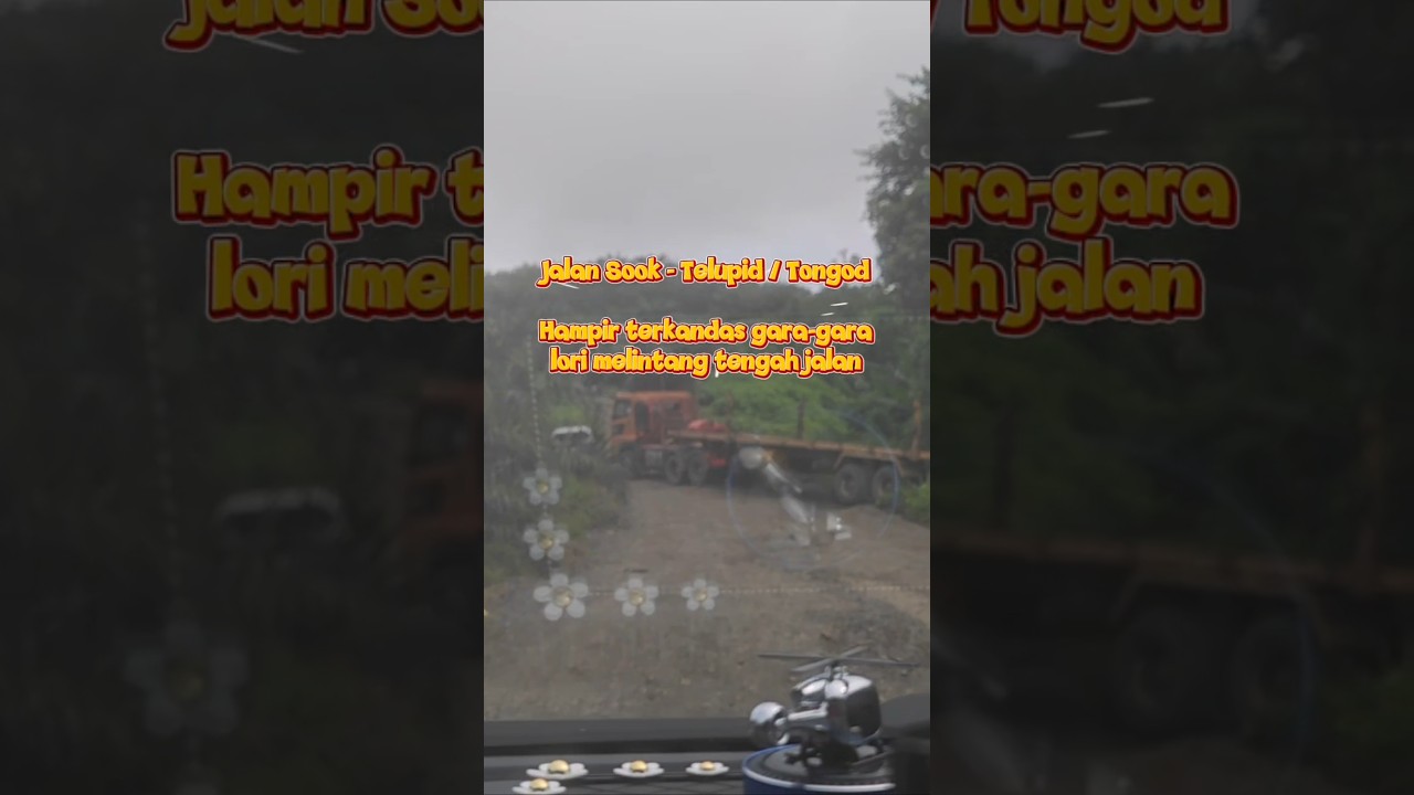 Hampir terkandas gara-gara lori melintang