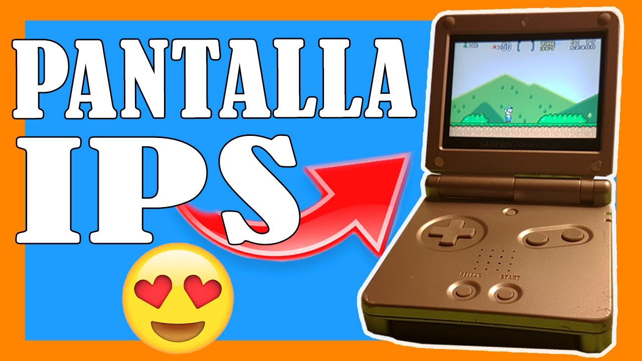 GAMEBOY ADVANCE SP 😍Tu Portátil con PANTALLA IPS 👍🏼TUTORIAL-Sin SOLDAR
