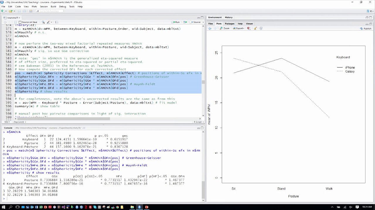 Lecture 7.3 Analyzing a Factorial ANOVA