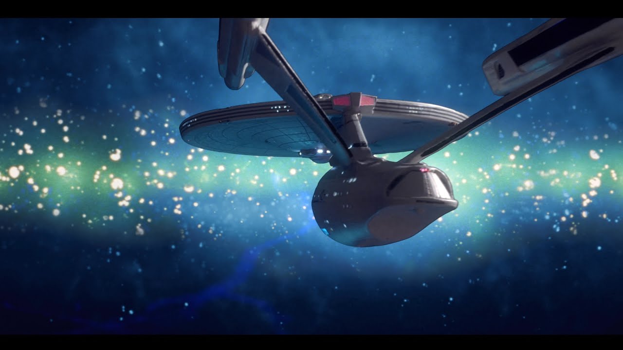 Star Trek V - Re-Imagined VFX Scenes made w/ Physical Models (AMT 1:537 Enterprise)