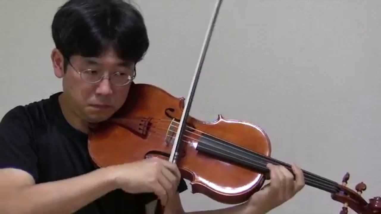 ヴィオラとヴァイオリンの音の比較：グリンカ ヴィオラ ソナタニ短調冒頭