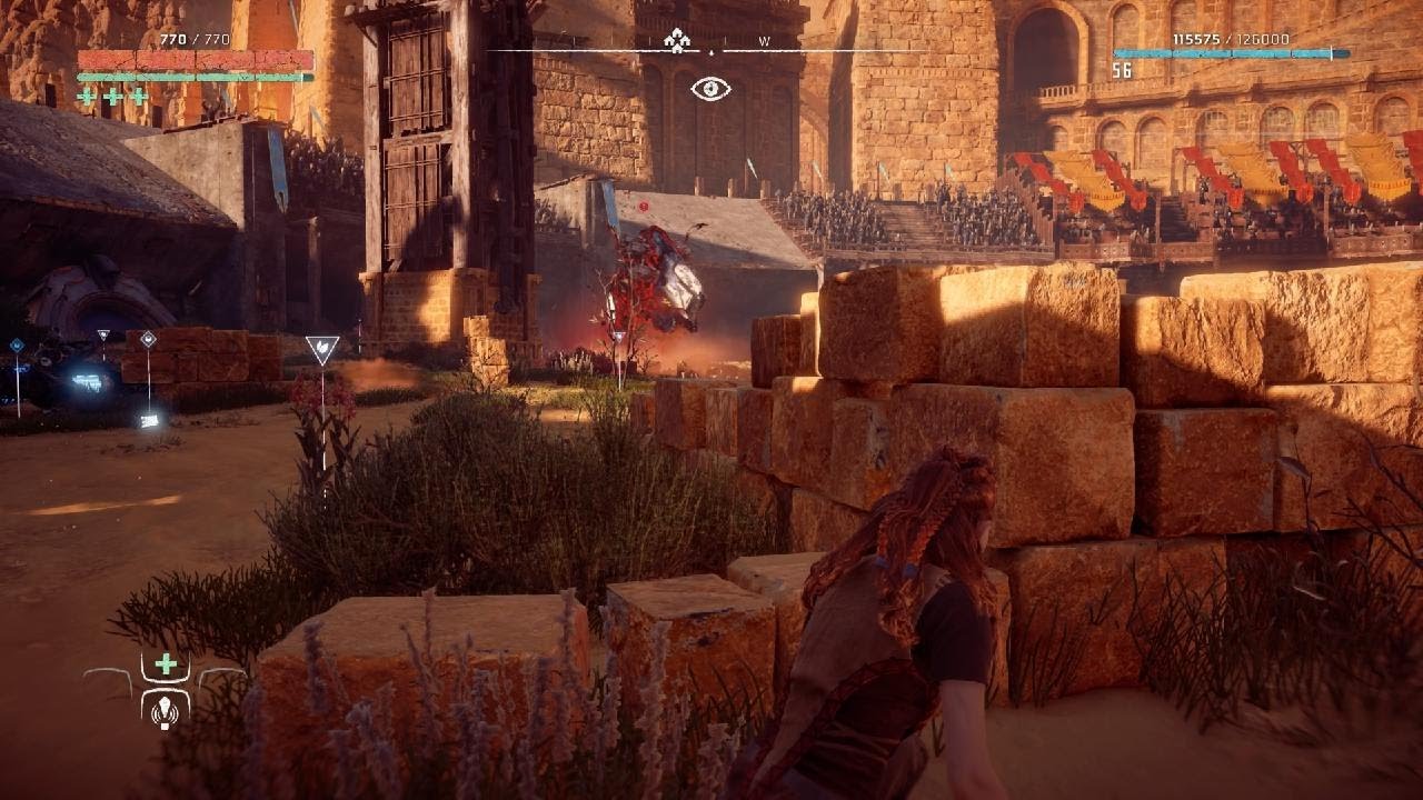 Horizon Zero Dawn, Aloy finds Elisabet's Terminal, Aloy Captured by Helis & sentenced to death