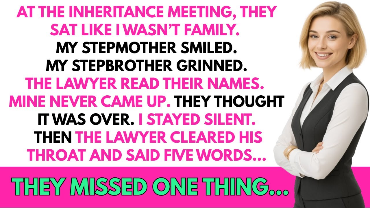 At the inheritance meeting, they acted like I wasn&rsquo;t family &mdash; until the lawyer cleared his throat...