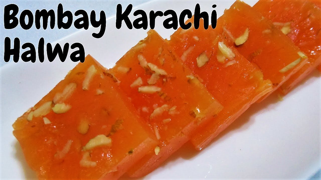 हलवा कुछ अलग हट कर - Bombay Karachi Halwa - Karachi Halwa - Rubber halwa - कराची हलवा - کراچی ہالوا