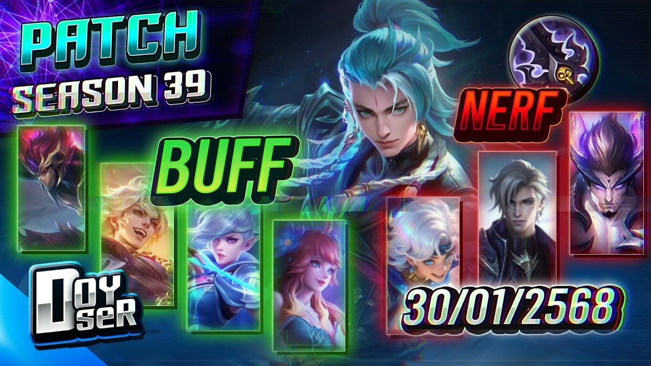 MLBB News:แพทช์ใหม่ Season 39 กายหงิดโดนบัพยับ!(29/01/2026) - Doyser