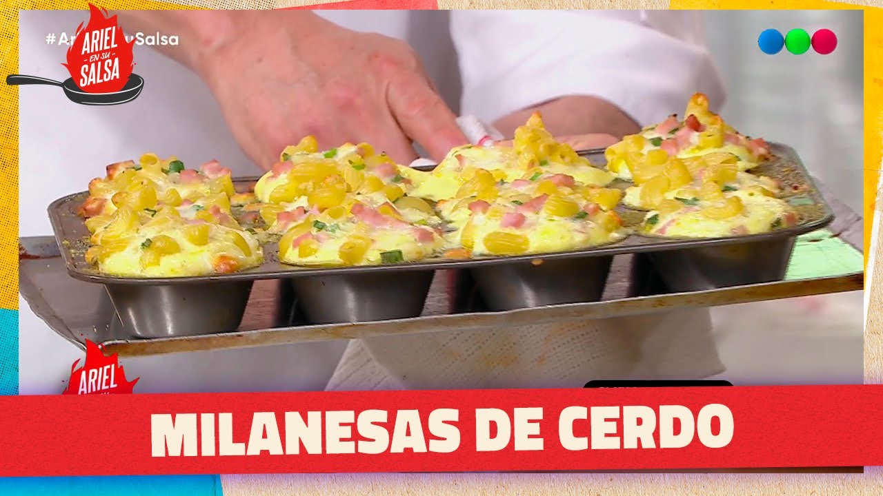 Muffins de Fideos - Milanesa de Cerdo - Palitos de Anís con Limón | ARIEL EN SU SALSA