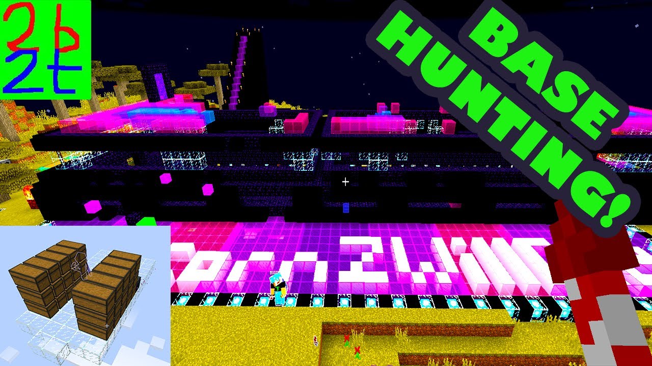 2B2T Base Hunting Dupe Stash Hunting Ep 2 Finding Awesome Builds and 2B2T Dupe! Minecraft Anarchy!!!