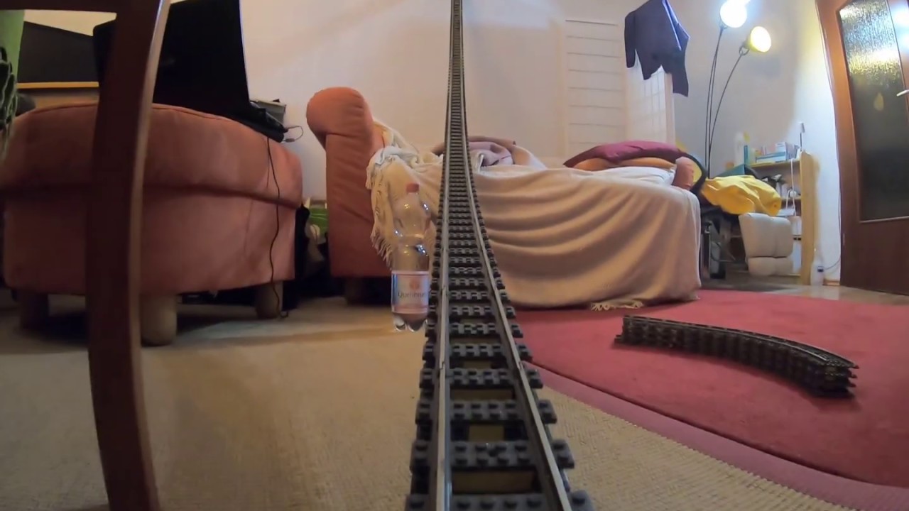 Flying lego train - fliegende legozüge - 9v eisenbahn 4512 Güterzug GoPro