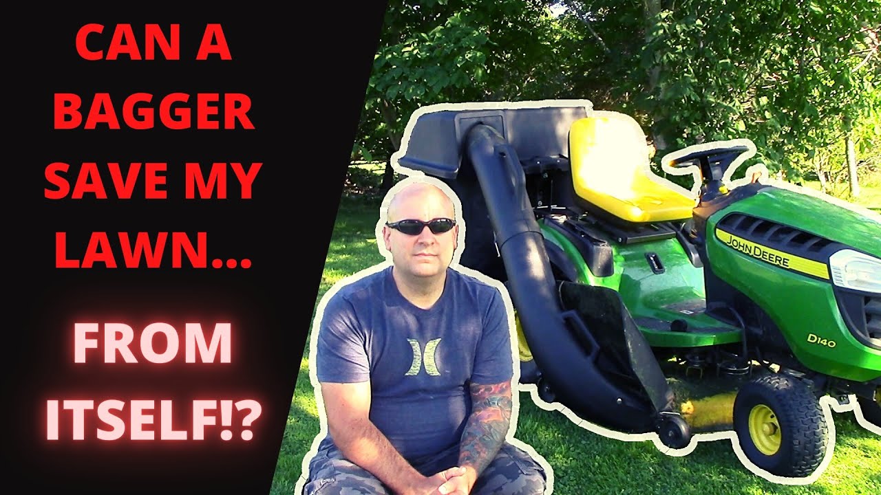HOW TO: Installation And Review Of The John Deere Rear Bagging System On My D140 Lawn Tractor!