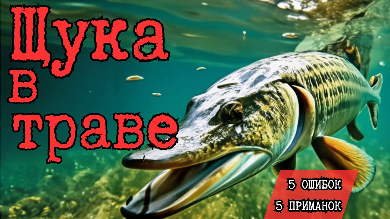 Щука в траве: 5 ошибок и 5 приманок, которые решают всё!