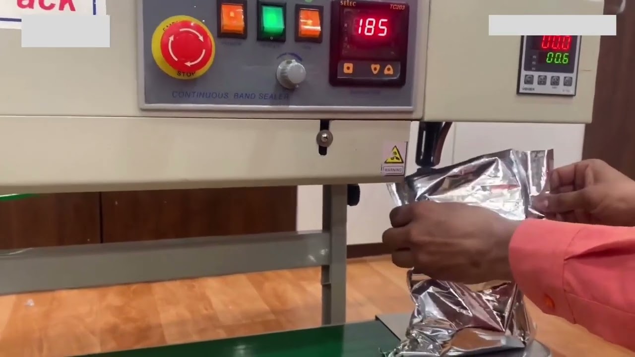 SMART PACK System Band Vertical Sealer with Nitrogen Flush (Silver