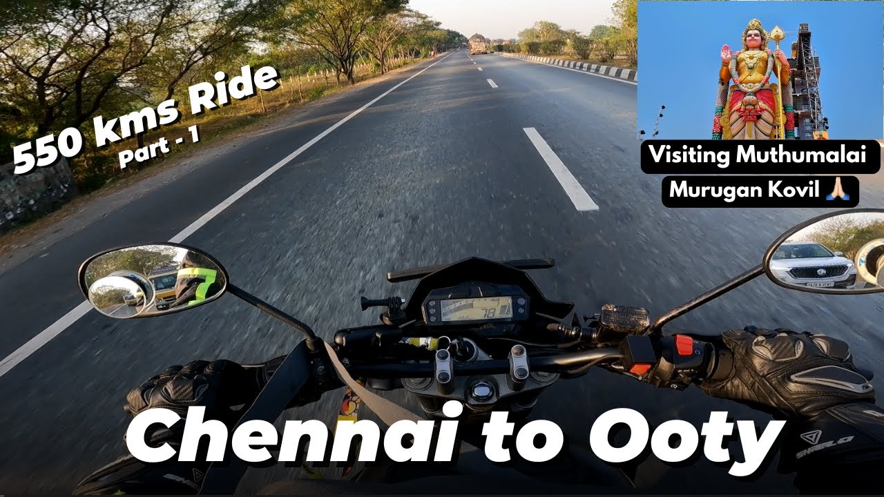 Chennai to Ooty 😍⛰️ | Part -1 | 550kms Bike ride in tamil 💥 | Bad Captain Vlogs ❤️