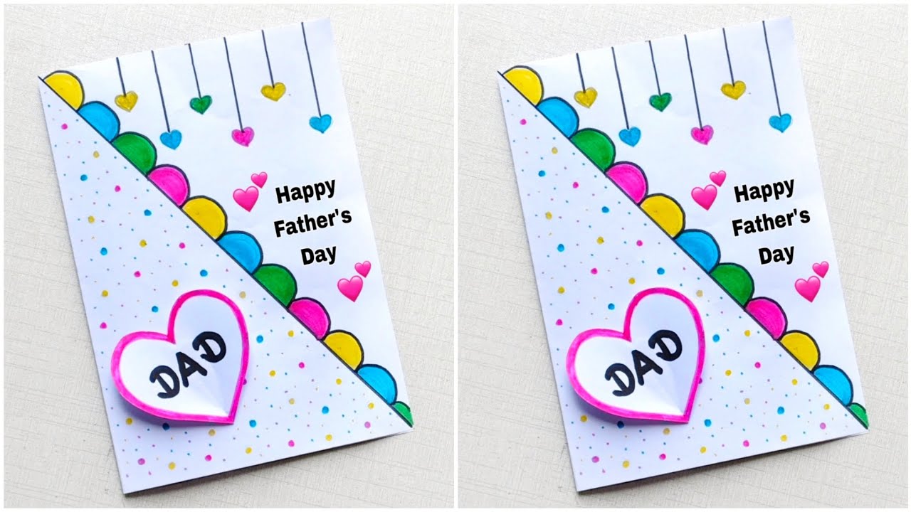 Fathers Day Card Easy | DIY Father's Day Gift Ideas 2025 | White Paper Father's Day Card