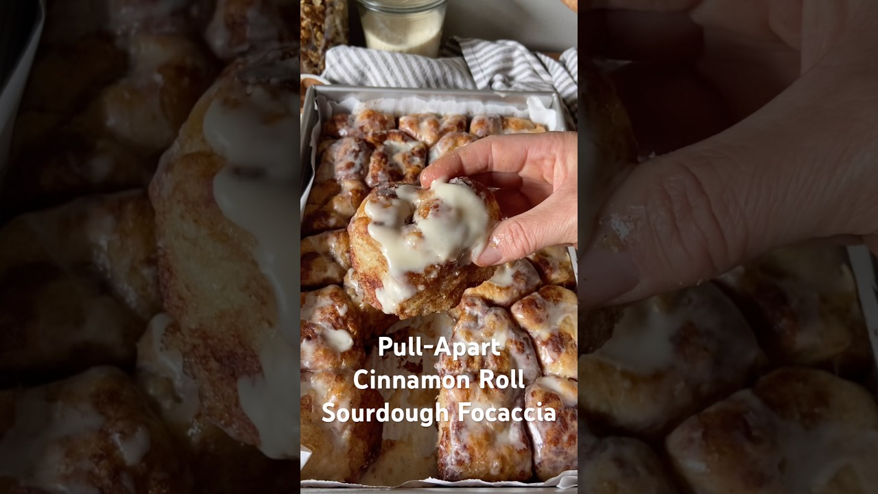 Cinnamon Roll Pull-Apart Focaccia 🤤