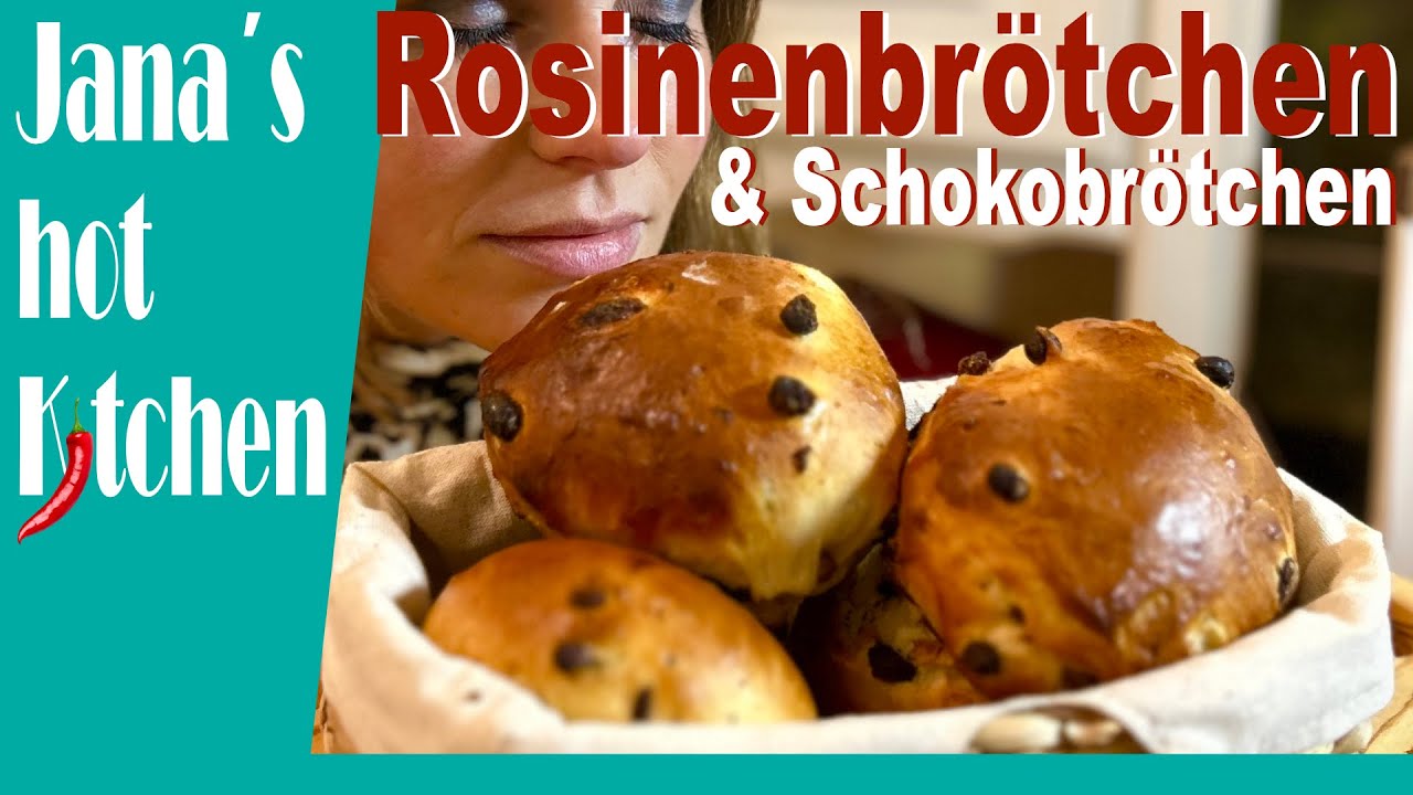 Süße Versuchung: Rosinen- und Schokobrötchen selbst gebacken