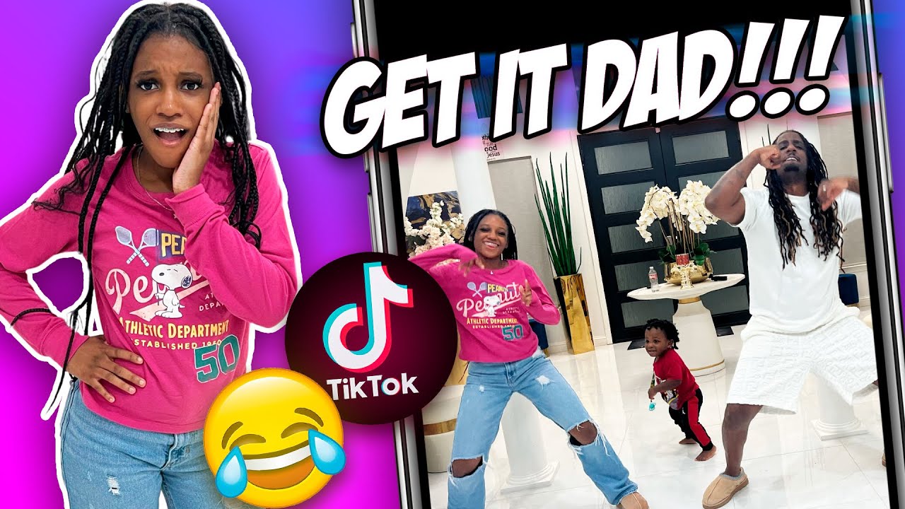 TEACHING MY DAD VIRAL TIK TOK DANCES