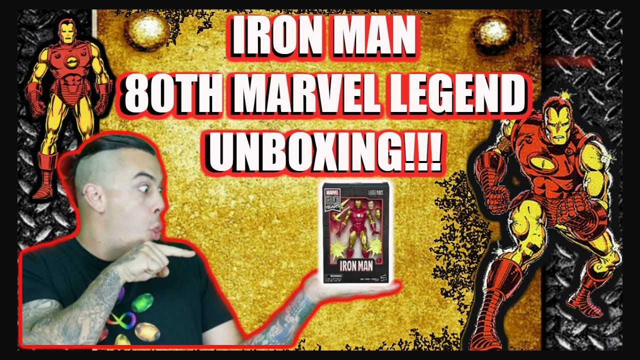 Marvel Legends IRON MAN 80th Anniversary Hasbro UNBOXING and REVIEW!!