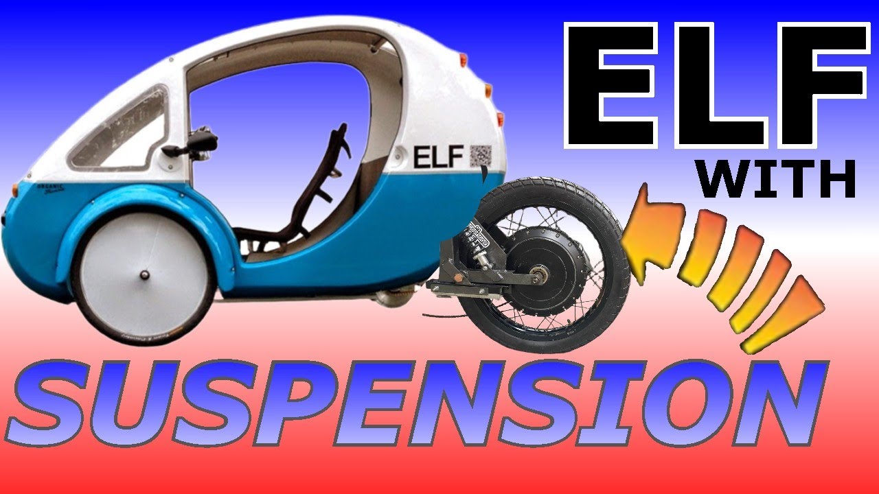 ELF E-BIKE Suspension!! Adding Rear Suspension to an ELF E trike by Organic Transportation