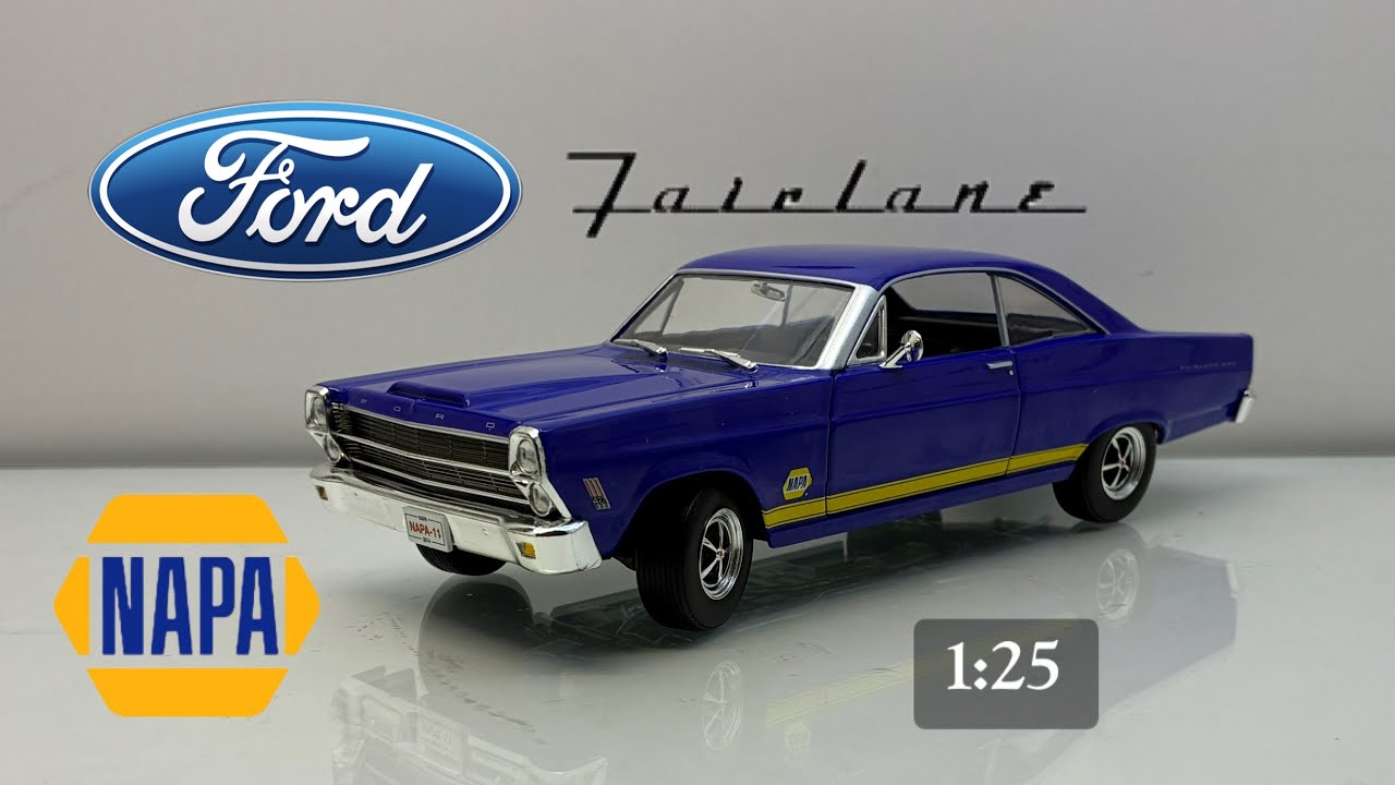 Обзор модели Ford Fairlane 427 1966г. 1:25 Napa by First Gear