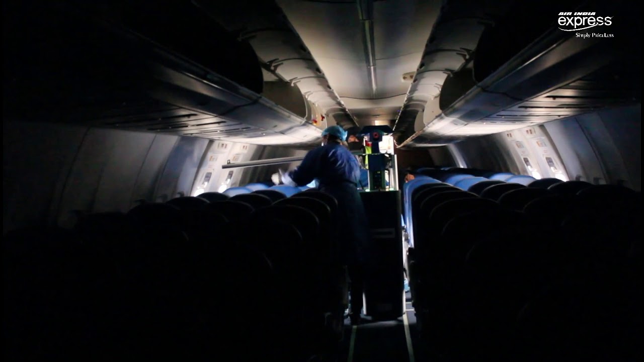 Air India Express introduced Robotic Technology to clean and disinfect aircraft interior!