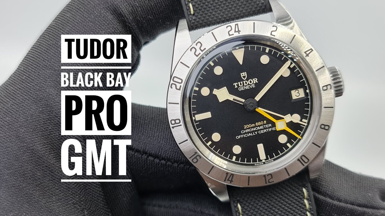 Tudor Black Bay Pro GMT on Hybrid Rubber and Leather Strap M79470-0003